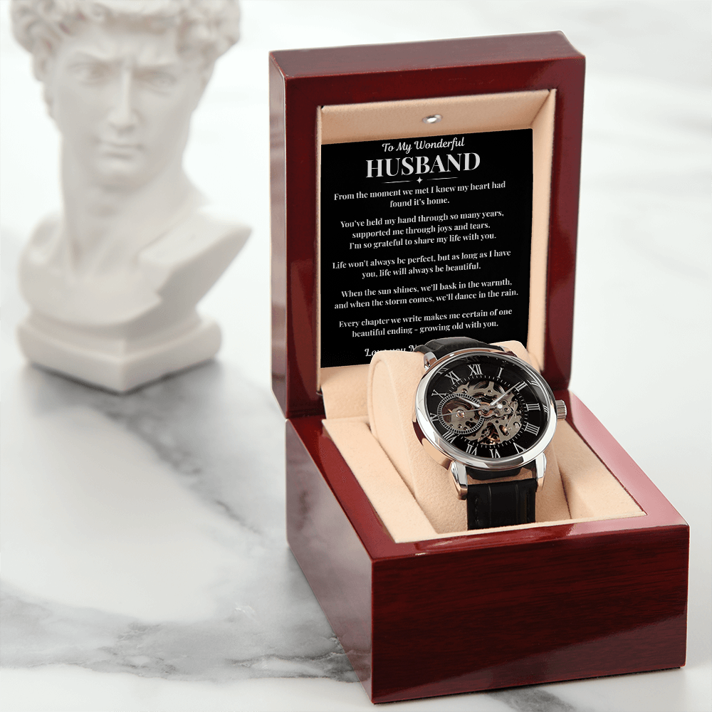 Husband Watch with Message Card - Perfect Gift for Special Occasions
