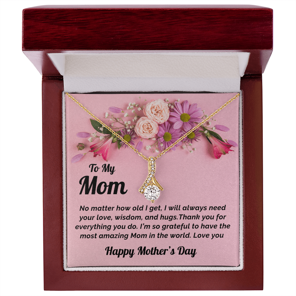 Mother's Day Gift Necklace and Heartfelt Message