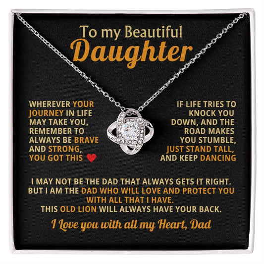 To My Beautiful Daughter from Dad- Presented in a Luxury Mahogany Box with LED Light