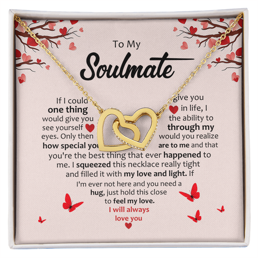 Soulmate- Inter Locking Hearts Necklace
