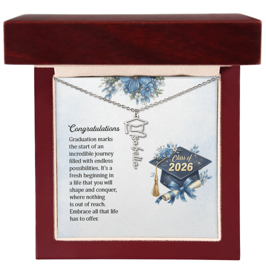 Graduation personalized Name Necklace