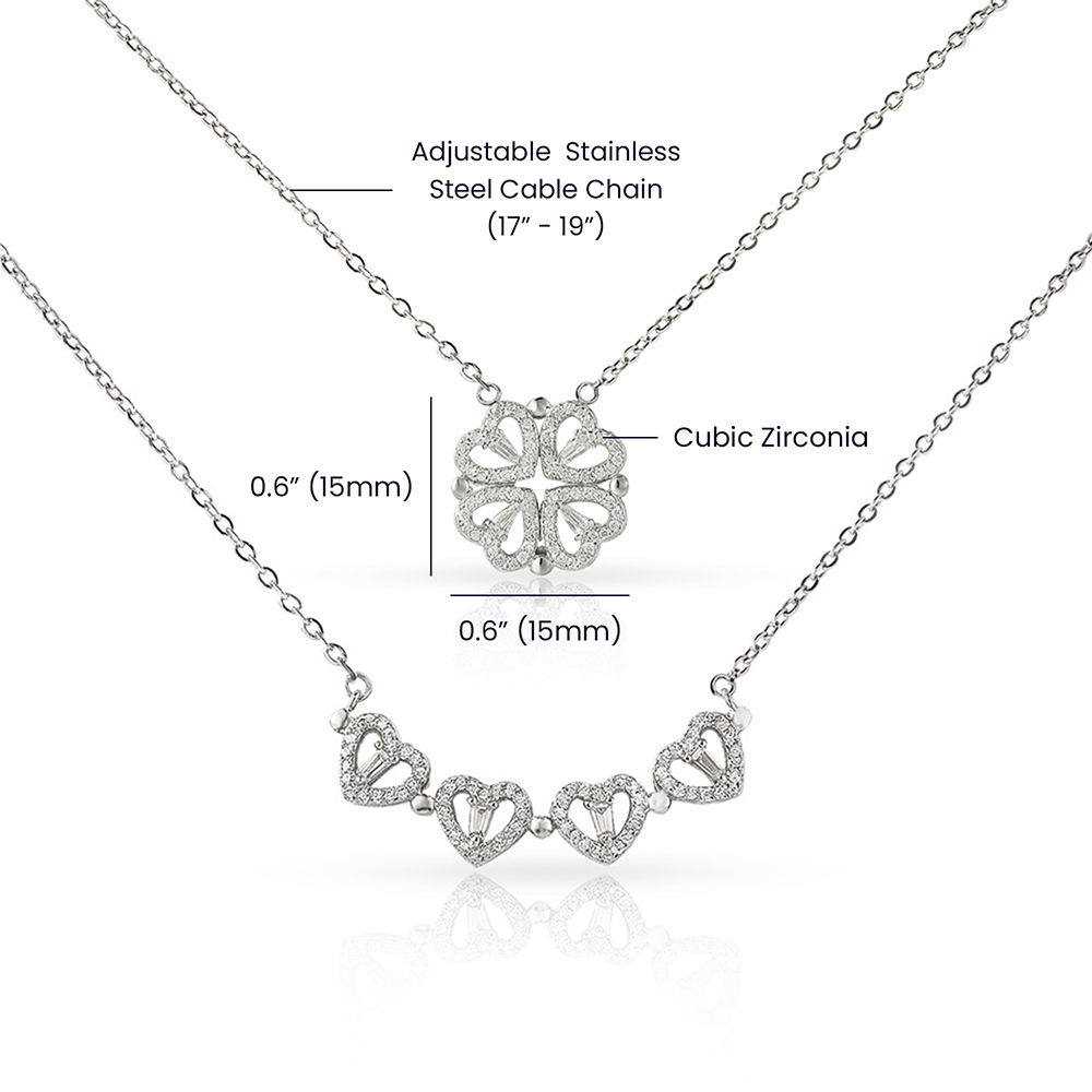 Mother's Day Gift- 2 ways to wear it-Mom Necklace and Greeting Card