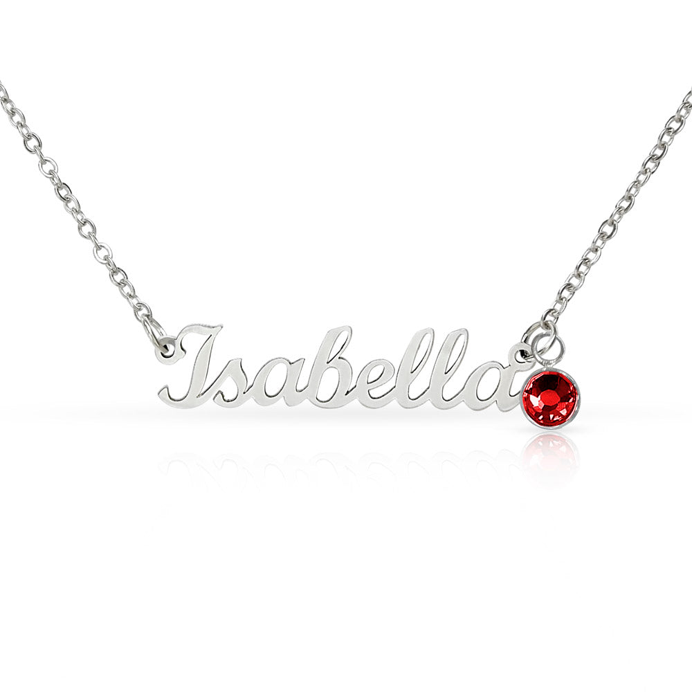Personalized Name Necklace and Birthstone