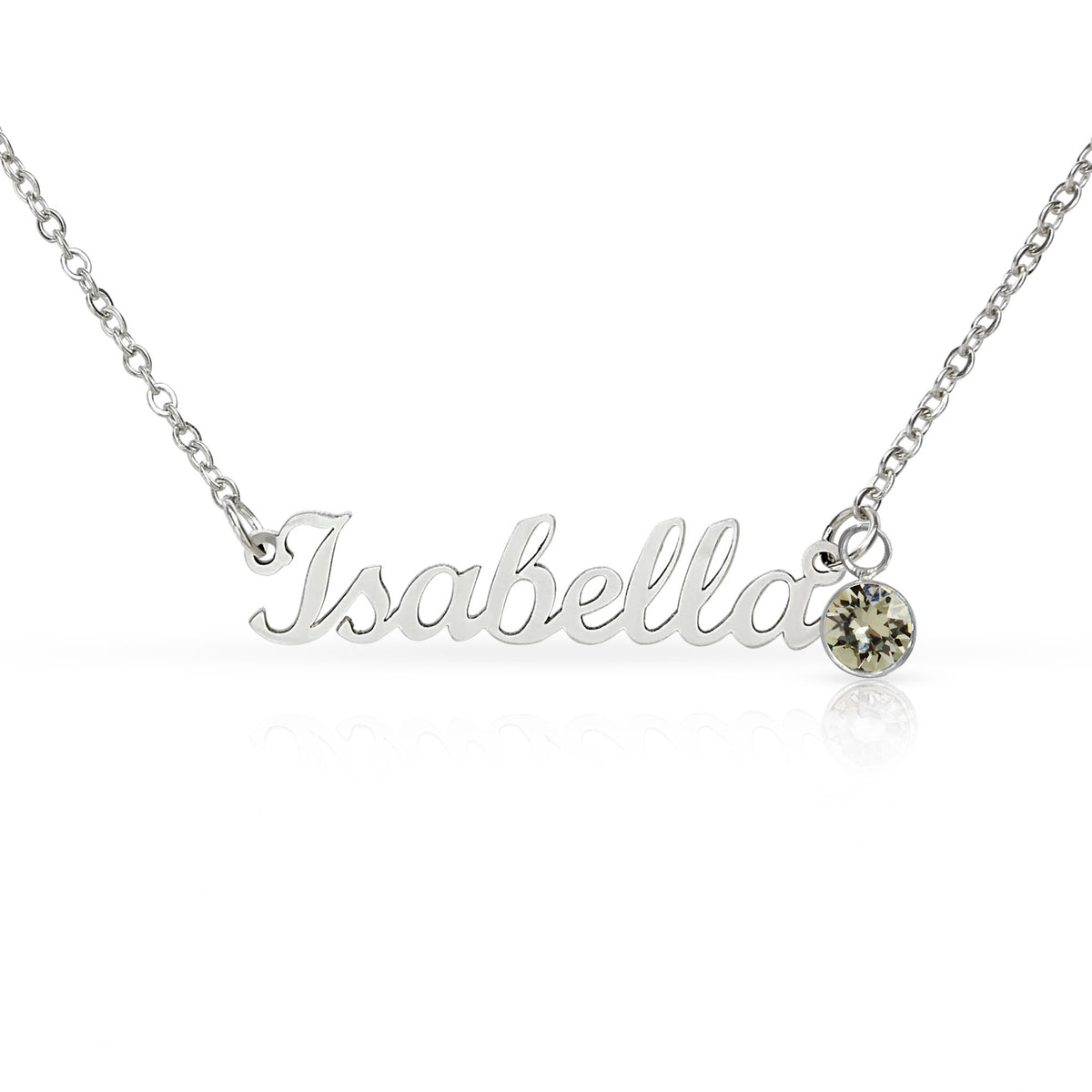 Personalized Name Necklace and Birthstone