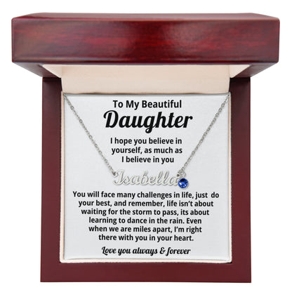 Personalized Name Necklace and Birthstone