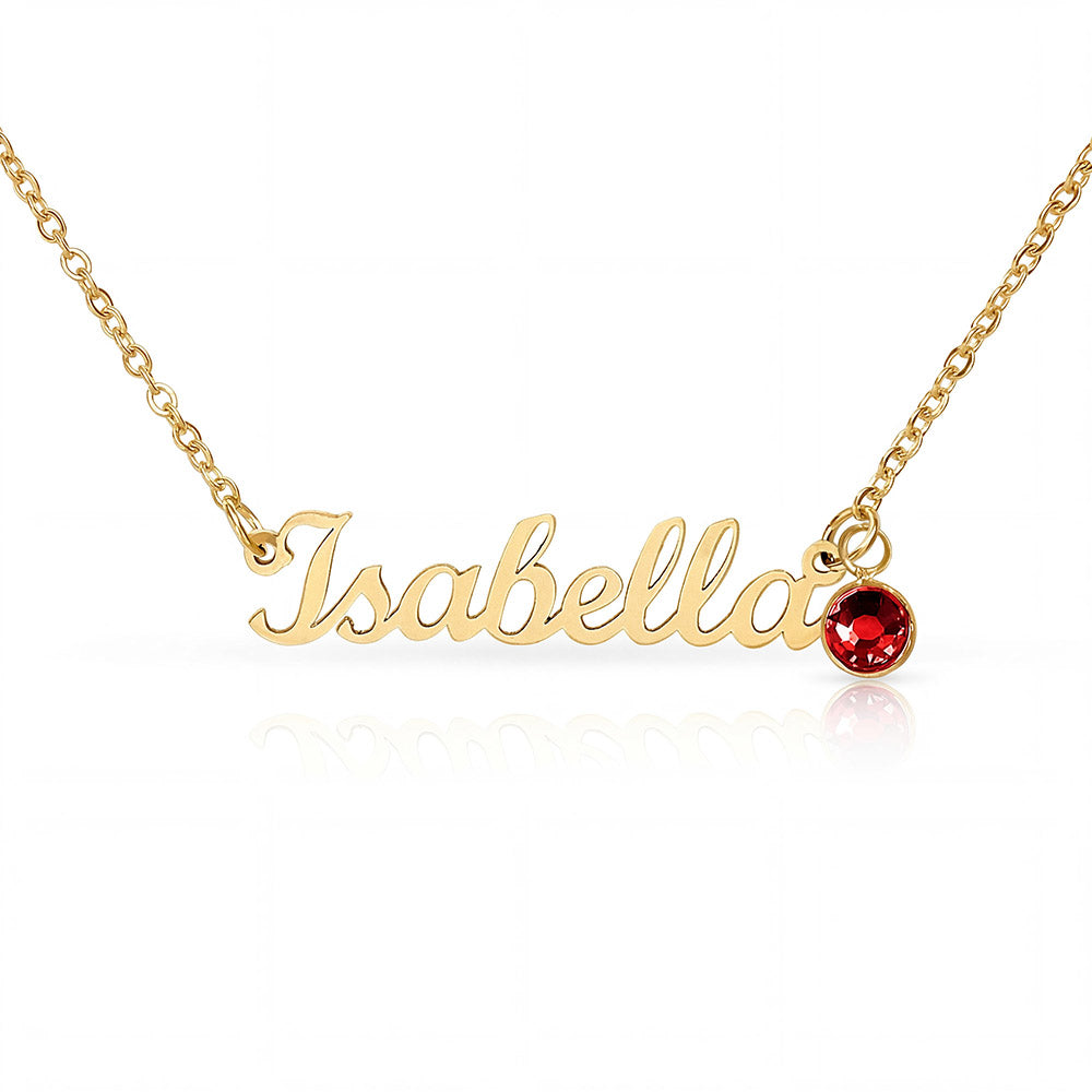 Personalized Name Necklace and Birthstone