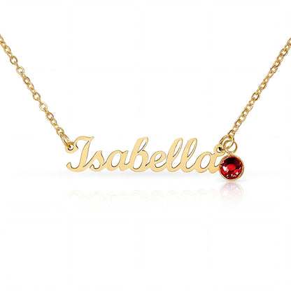 Personalized Name Necklace and Birthstone