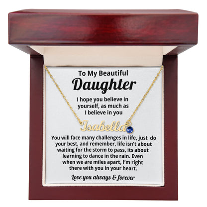 Personalized Name Necklace and Birthstone