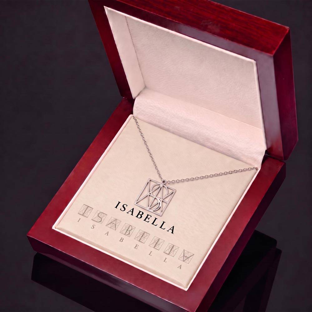 Unique Custom Monogram Name Necklace – for Daughter, Grandaughter, Partner, Wife or Friend.