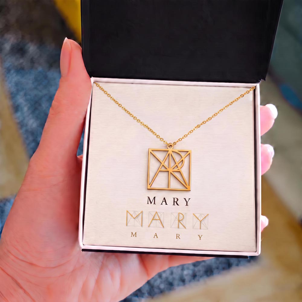 Unique Custom Monogram Name Necklace – for Daughter, Grandaughter, Partner, Wife or Friend.