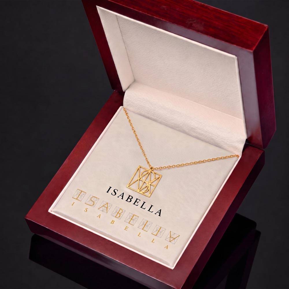 Unique Custom Monogram Name Necklace – for Daughter, Grandaughter, Partner, Wife or Friend.