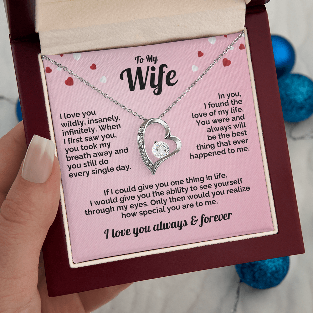 Wife Forever Love Heart Necklace