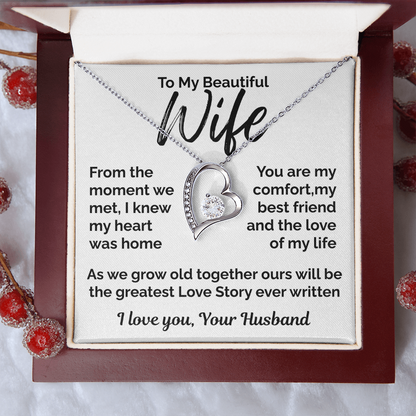 To My Beautiful Wife- The Love of My Life - I Love You from Your Husband