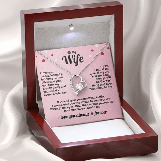 Wife Forever Love Heart Necklace