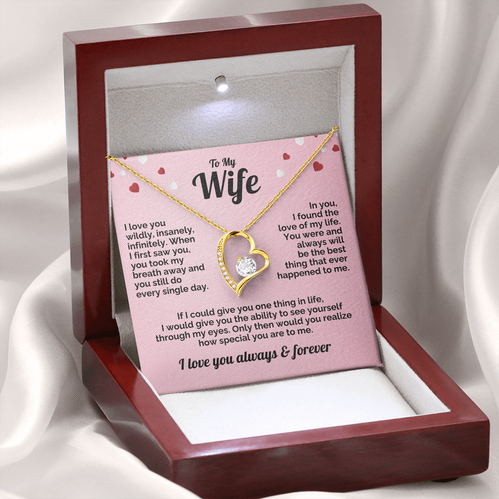Wife Forever Love Heart Necklace