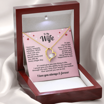 Wife Forever Love Heart Necklace