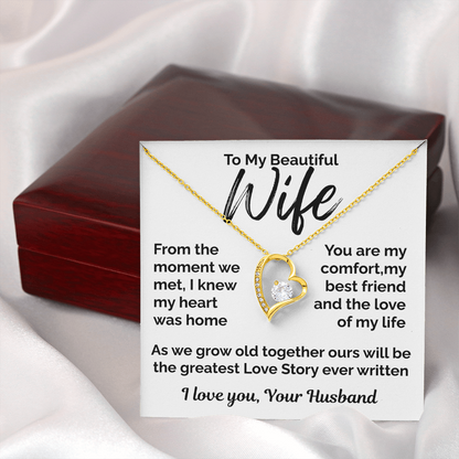 To My Beautiful Wife- The Love of My Life - I Love You from Your Husband