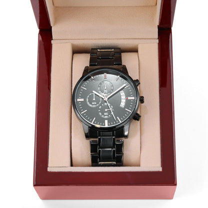 Men's Watch- Personalized Engraved Message- Perfect to Celebrate Special Occasions