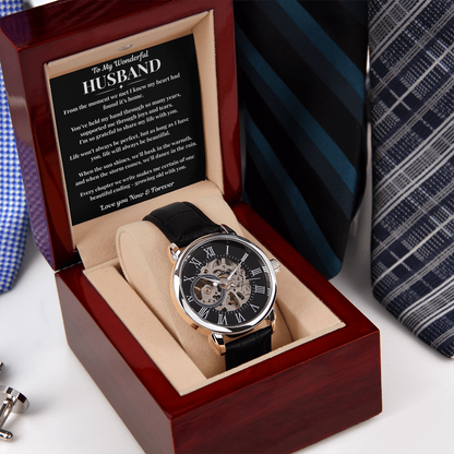 Husband Watch with Message Card - Perfect Gift for Special Occasions