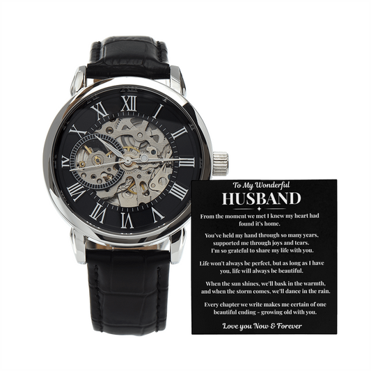 Husband Watch with Message Card - Perfect Gift for Special Occasions
