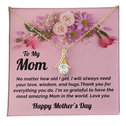 Mother's Day Gift Necklace and Heartfelt Message