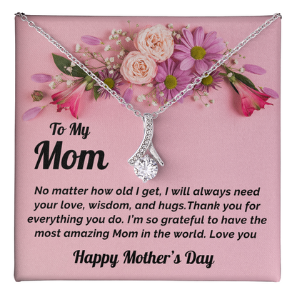 Mother's Day Gift Necklace and Heartfelt Message