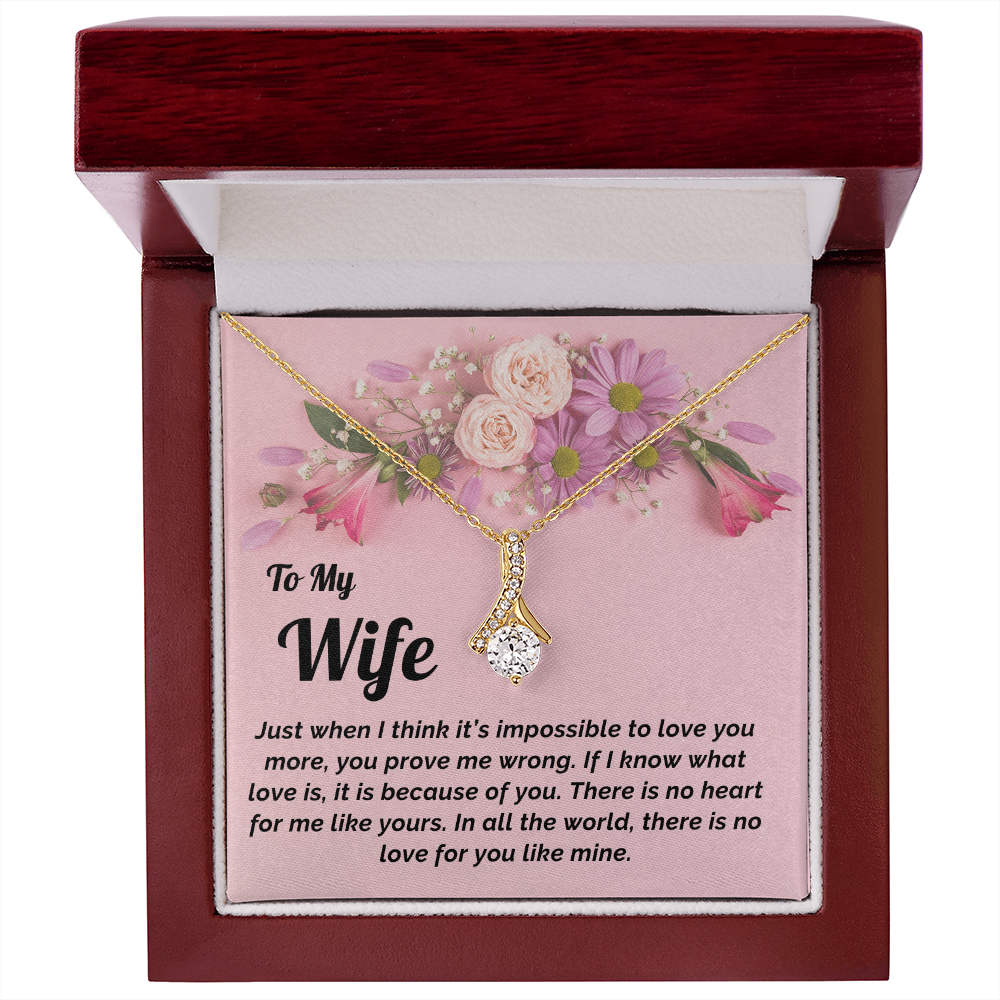Gift for Wife- Necklace & Message Card