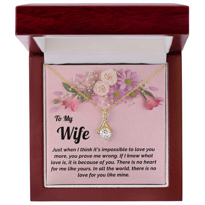 Gift for Wife- Necklace & Message Card