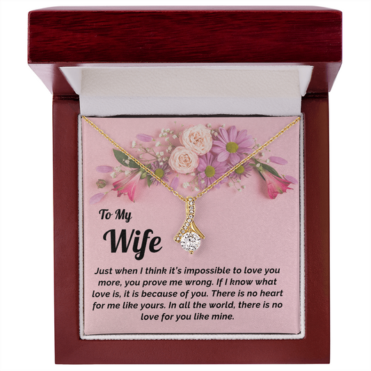 Gift for Wife- Necklace & Message Card