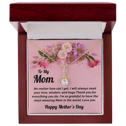 Mother's Day Gift Necklace and Heartfelt Message
