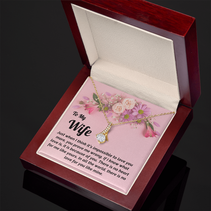 Gift for Wife- Necklace & Message Card