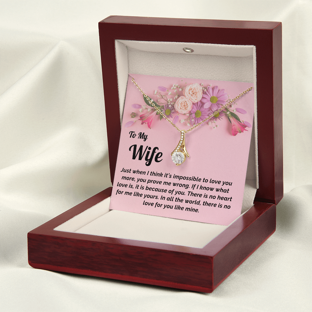 Gift for Wife- Necklace & Message Card
