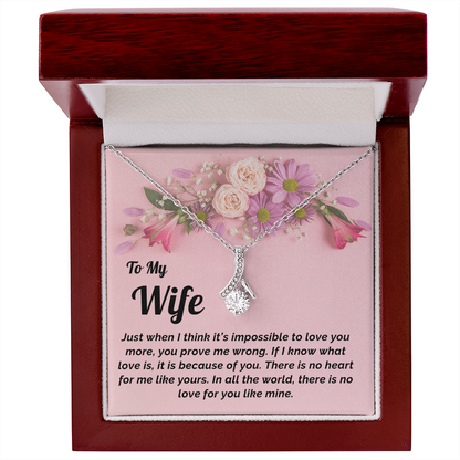 Gift for Wife- Necklace & Message Card