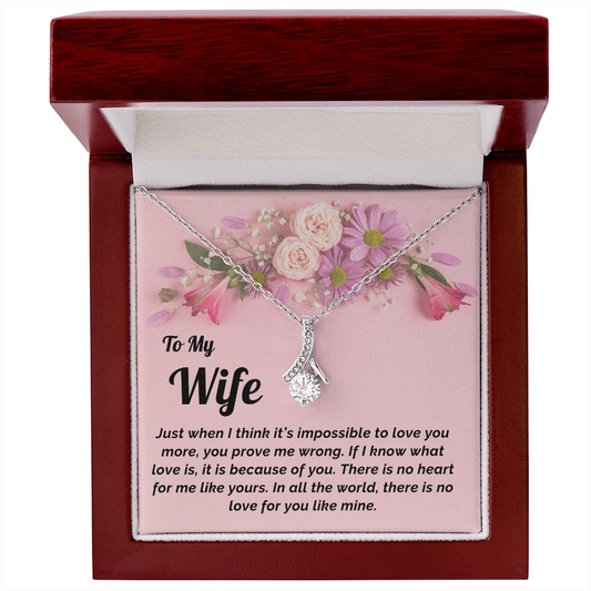 Gift for Wife- Necklace & Message Card