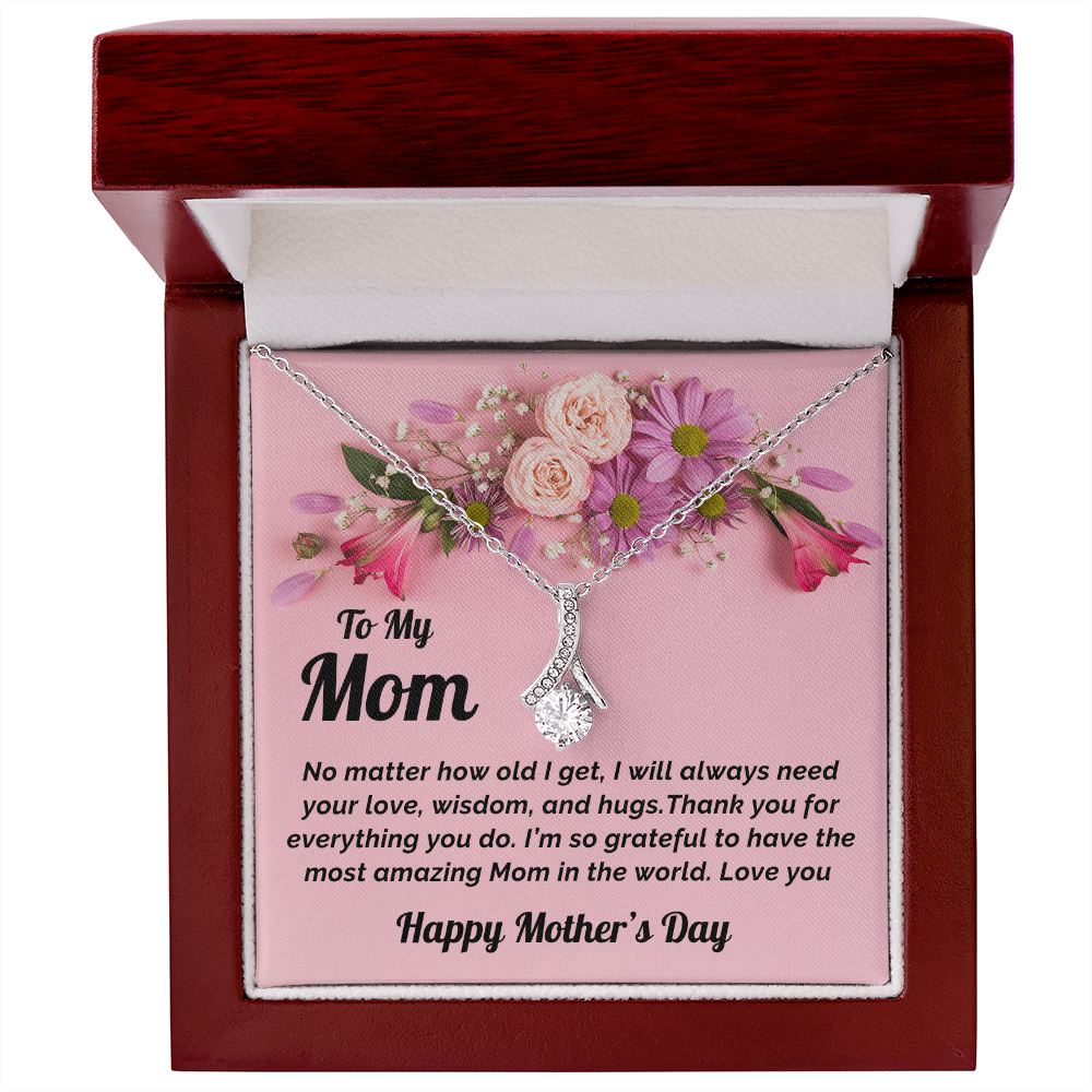 Mother's Day Gift Necklace and Heartfelt Message