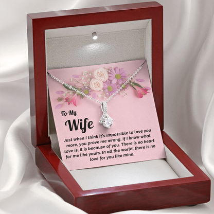 Gift for Wife- Necklace & Message Card