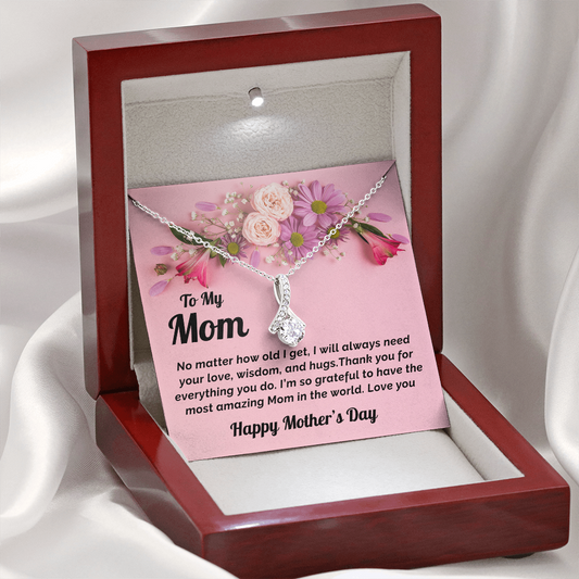 Mother's Day Gift Necklace and Heartfelt Message