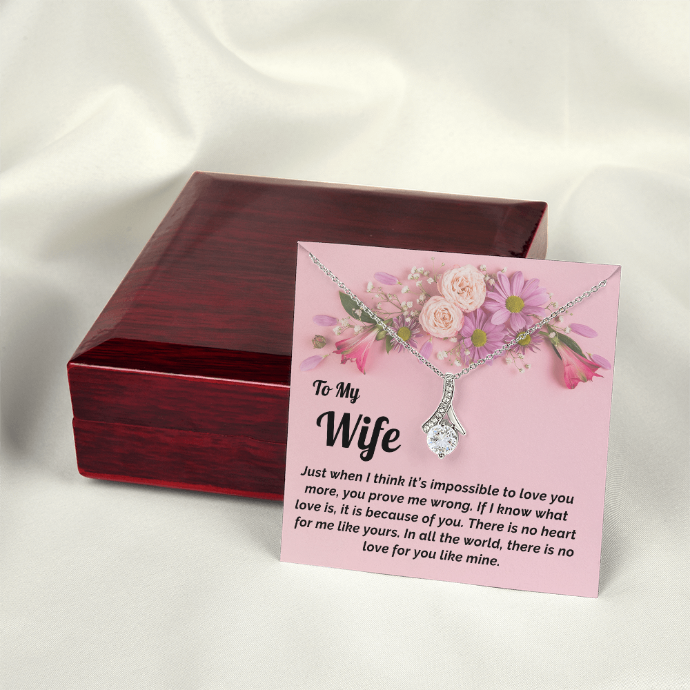 Gift for Wife- Necklace & Message Card