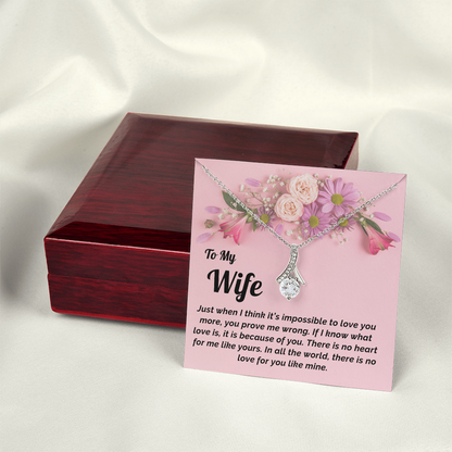 Gift for Wife- Necklace & Message Card