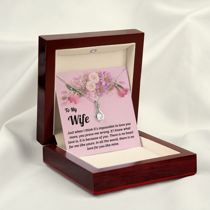 Gift for Wife- Necklace & Message Card