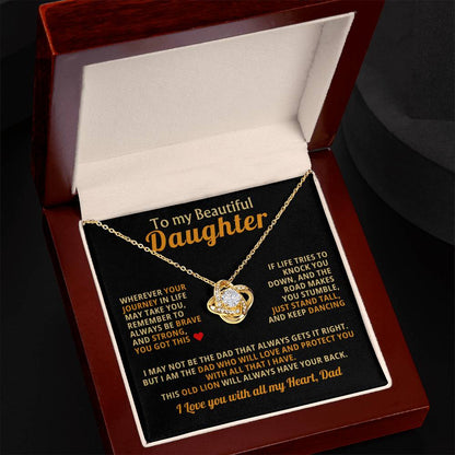 To My Beautiful Daughter from Dad- Presented in a Luxury Mahogany Box with LED Light