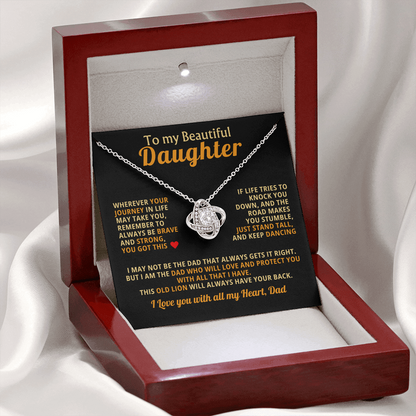 To My Beautiful Daughter from Dad- Presented in a Luxury Mahogany Box with LED Light