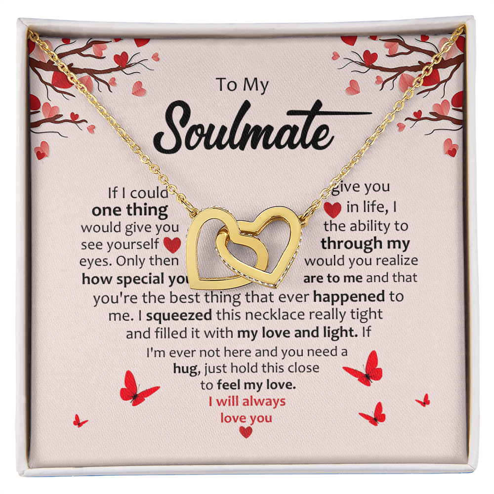 Soulmate- Inter Locking Hearts Necklace