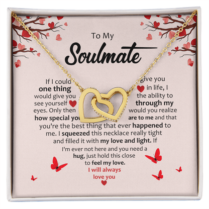 Soulmate- Inter Locking Hearts Necklace