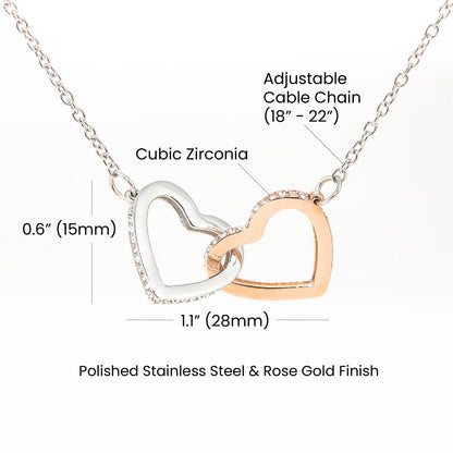 Soulmate- Inter Locking Hearts Necklace