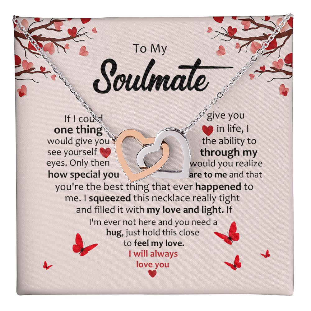 Soulmate- Inter Locking Hearts Necklace