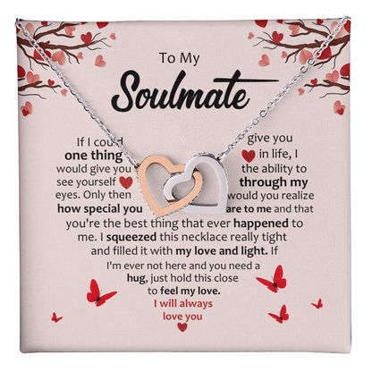 Soulmate- Inter Locking Hearts Necklace