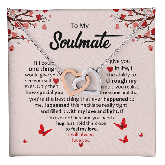 Soulmate- Inter Locking Hearts Necklace
