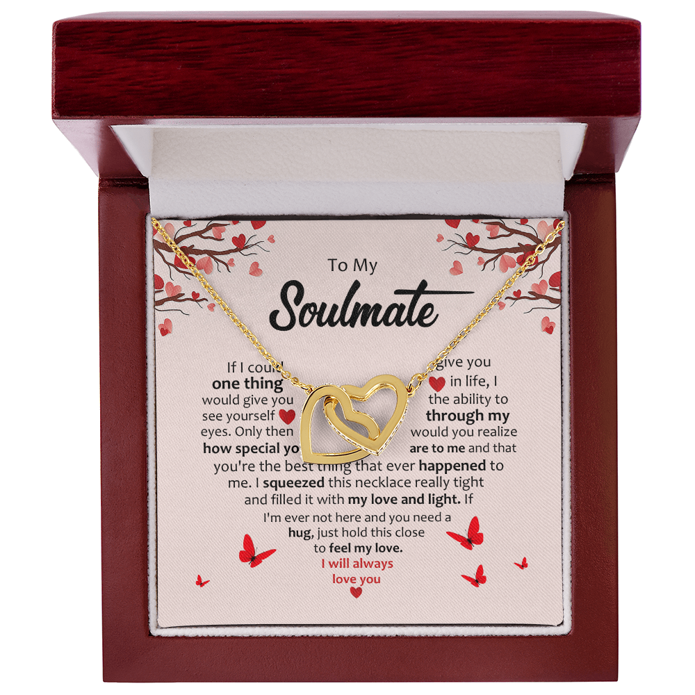 Soulmate- Inter Locking Hearts Necklace