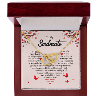 Soulmate- Inter Locking Hearts Necklace